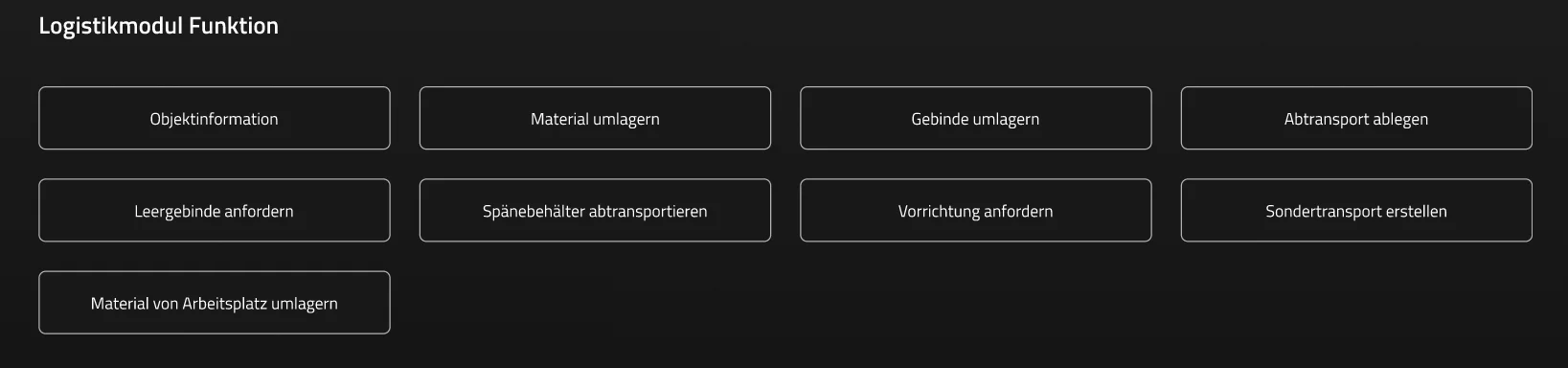 Logistics Module Dashboard
